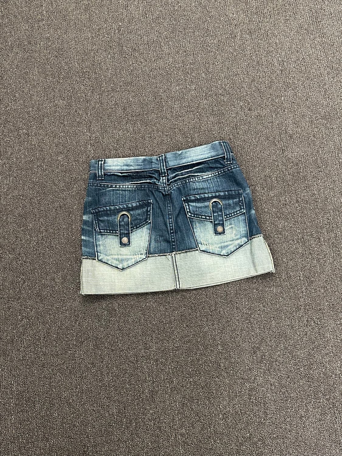 S)Japanese vintage Y2K 포켓 데님 미니스커트 상품이미지5