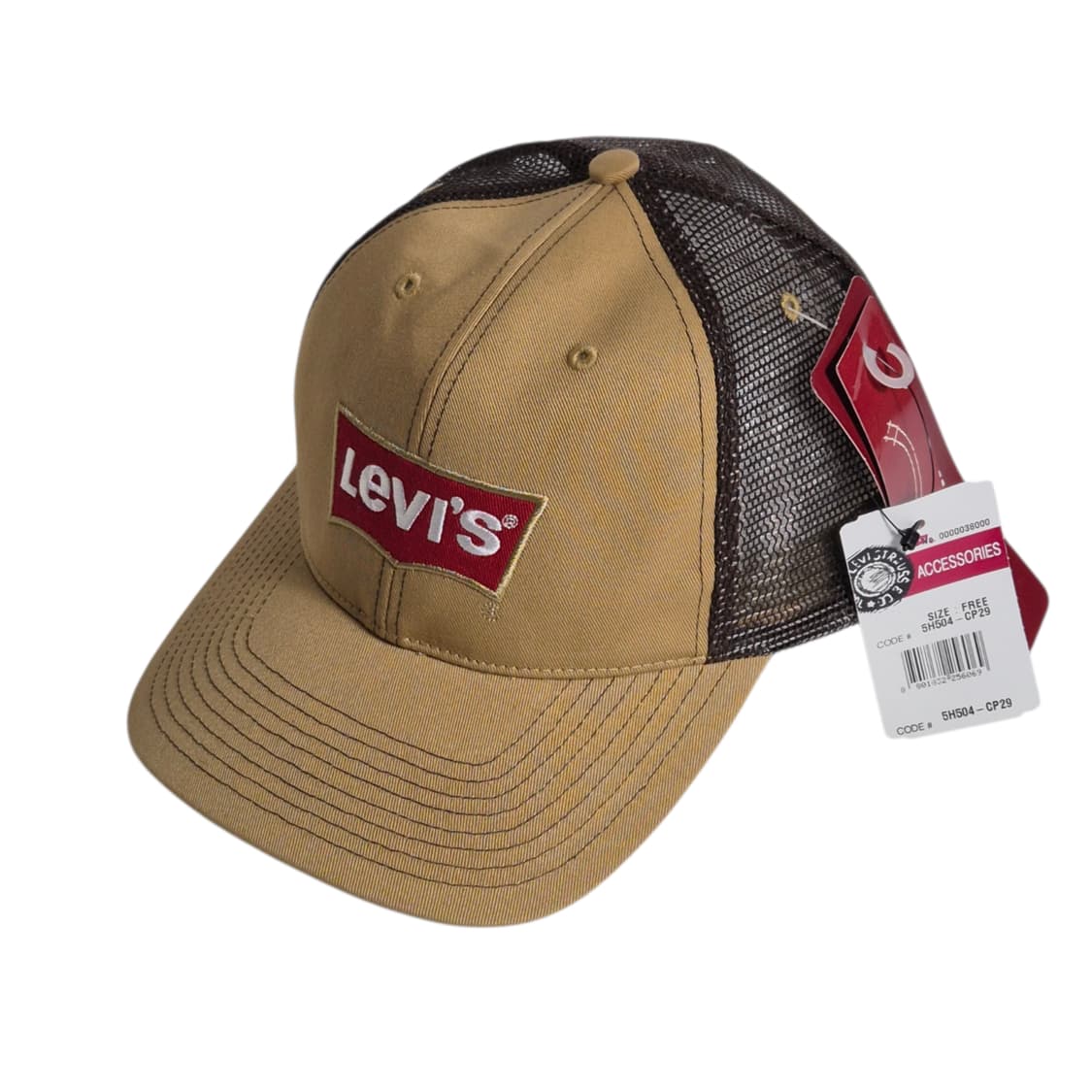 Levi's) 데드스탁 리바이스 배트윙 로고 트러커햇 브라운/베이지 상품이미지2