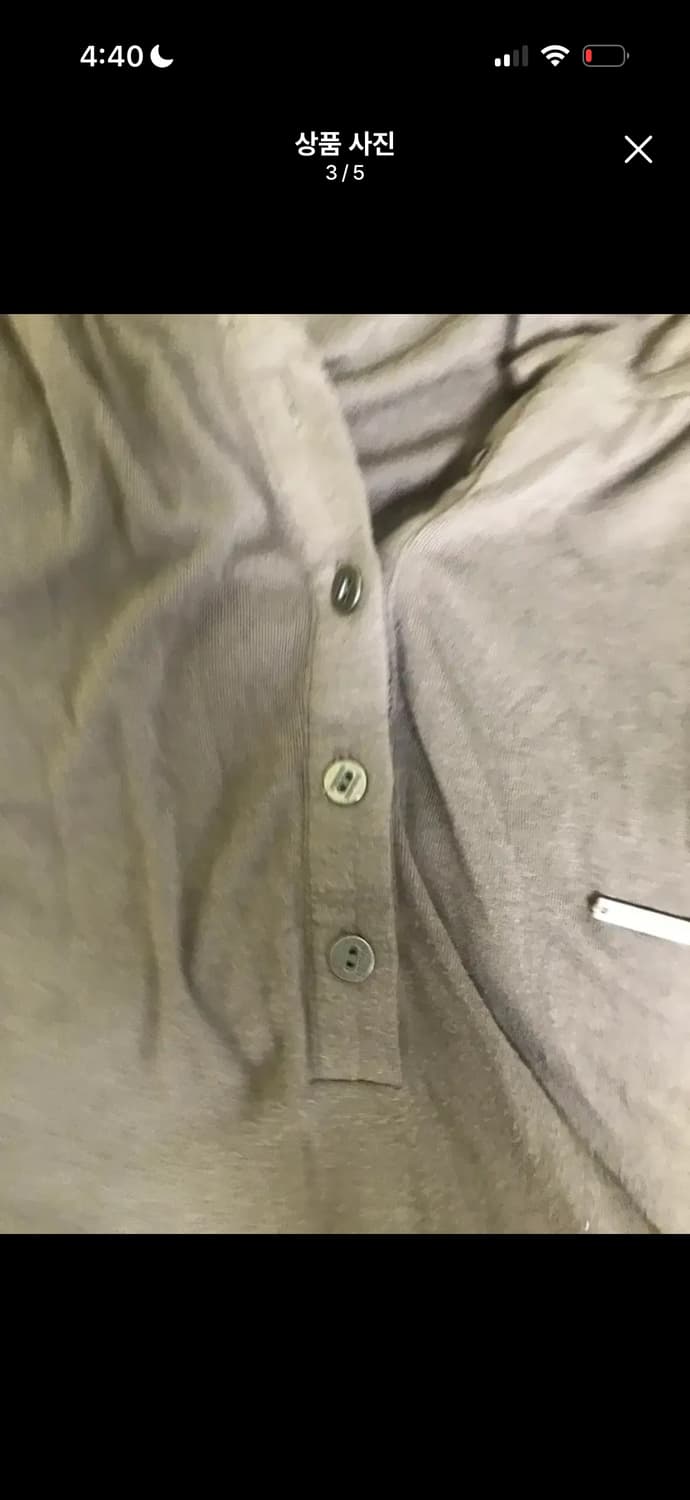 보헴서 후드 버튼 워머 티(브라운) 상품이미지3