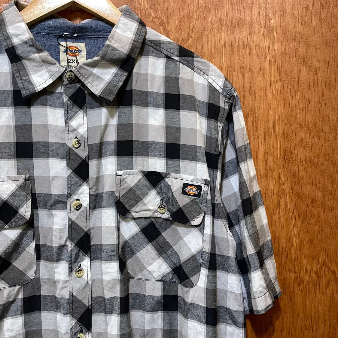 (2XL) Dickies 디키즈 체크 반팔 셔츠 상품이미지4
