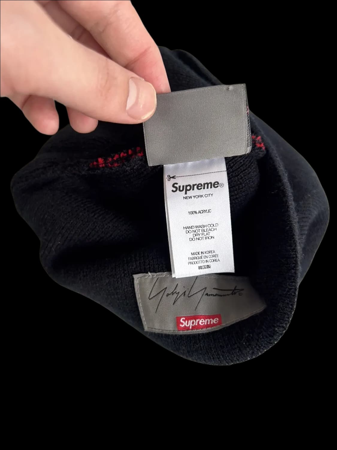 슈프림 요지야마모토 콜라보 비니 Supreme Yohji Yamamoto 상품이미지4