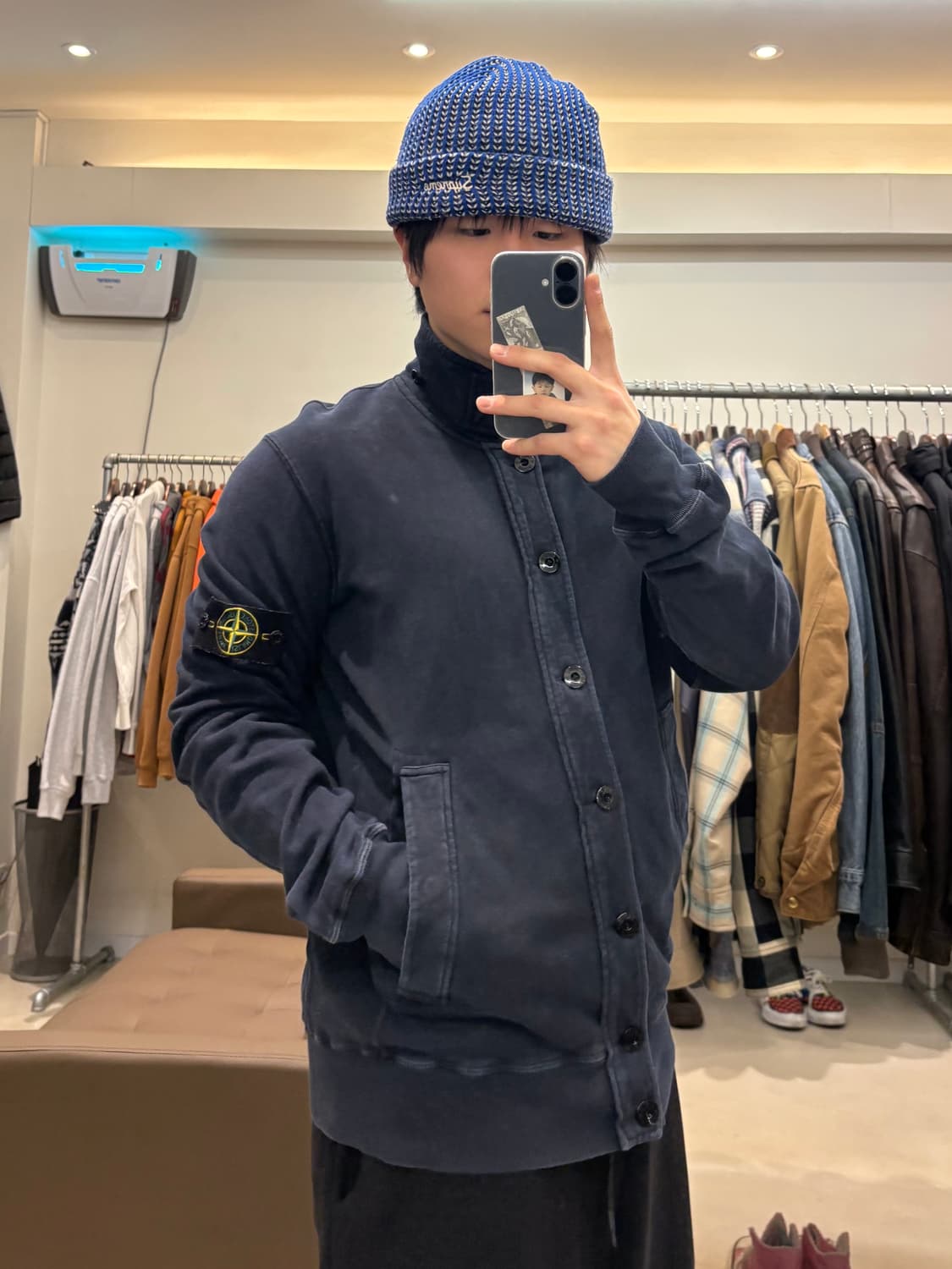 스톤아일랜드 패치 빅버튼 자켓 상품이미지9