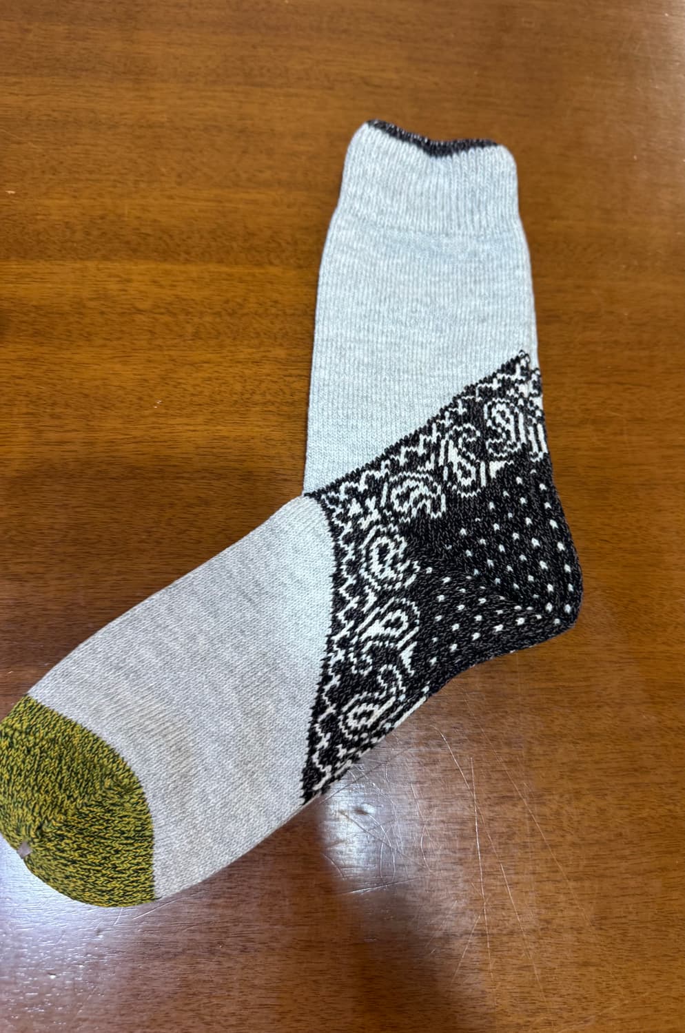 캐피탈 KAPITAL 96수 힐 페이즐리 네이비 반다나 양말(새상품) 상품이미지2