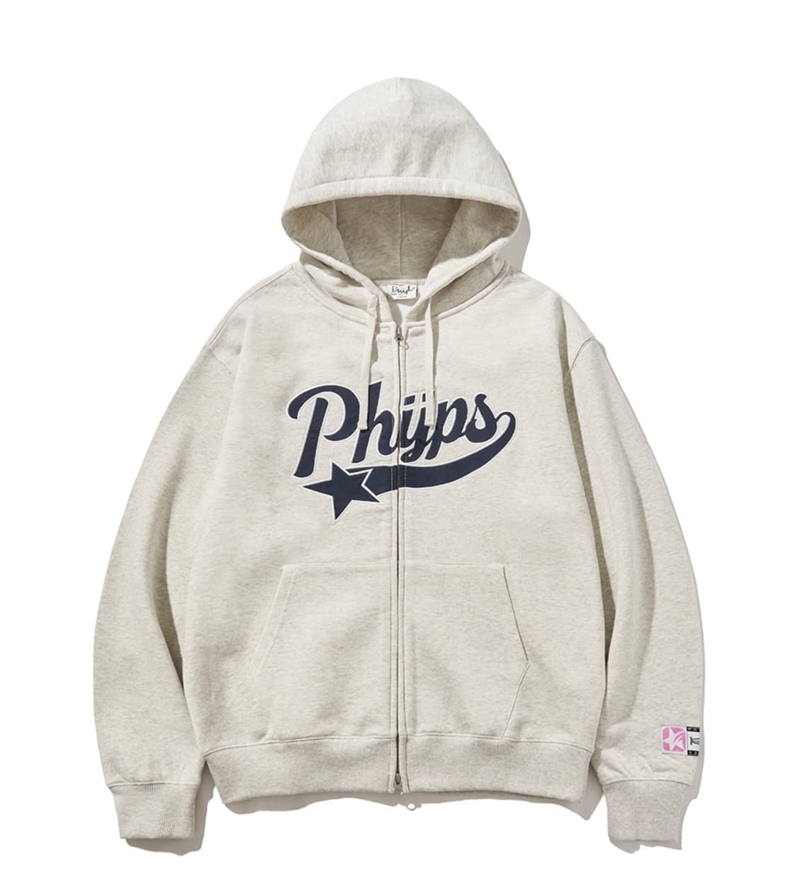 피지컬 에듀케이션 디파트먼트 스타테일 후드집업_오트밀 상품이미지1