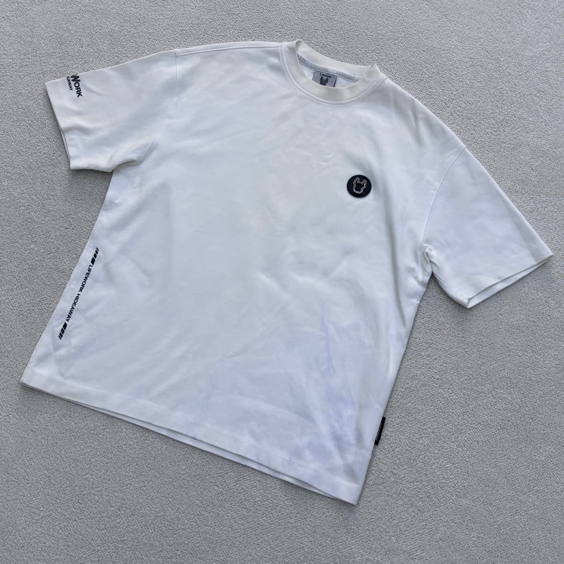 S 라이프워크 불독 패치 반팔 티셔츠 0402E 상품이미지1