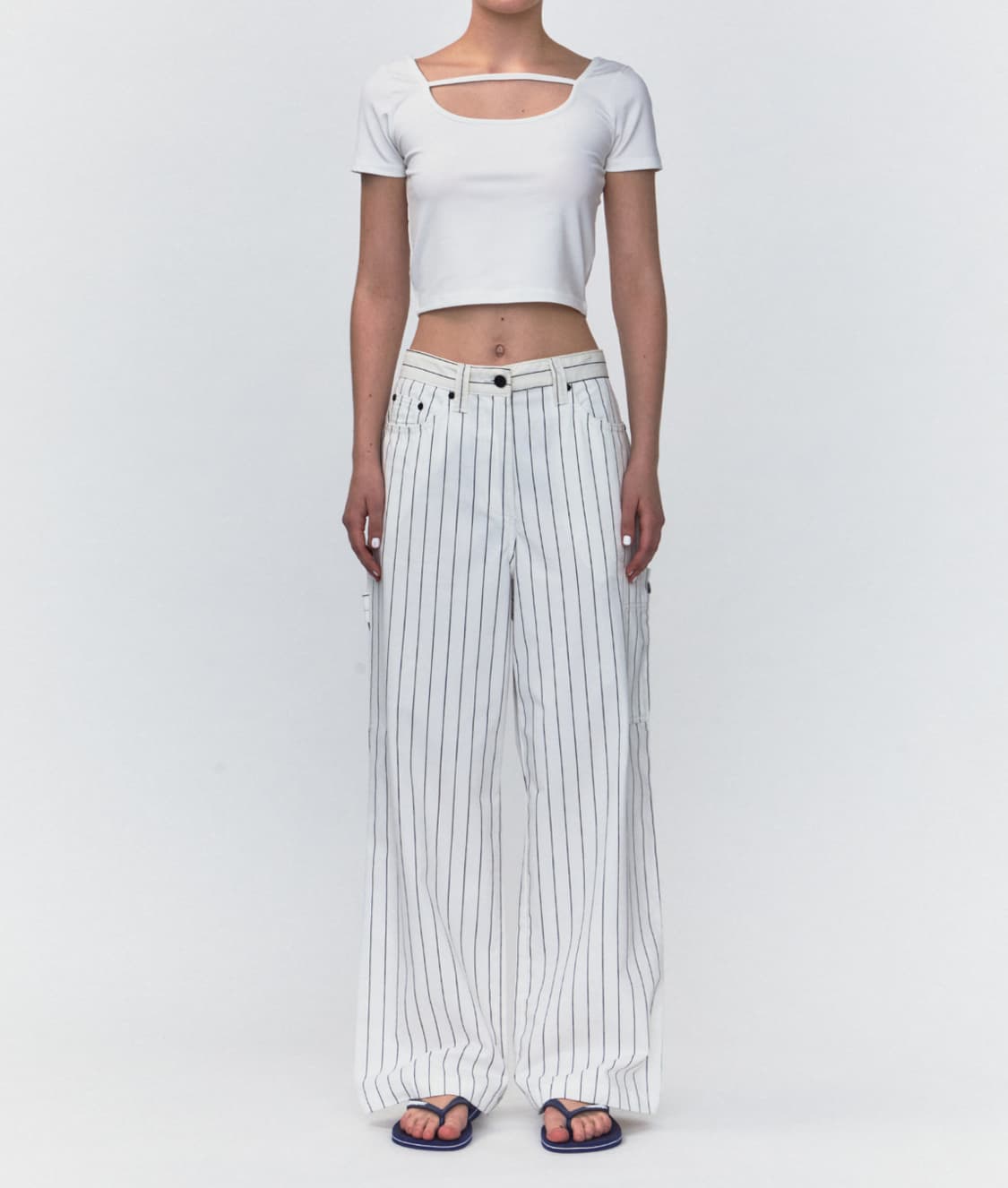 레스트앤레크레이션 STRIPE CARPENTER PANTS 상품이미지1