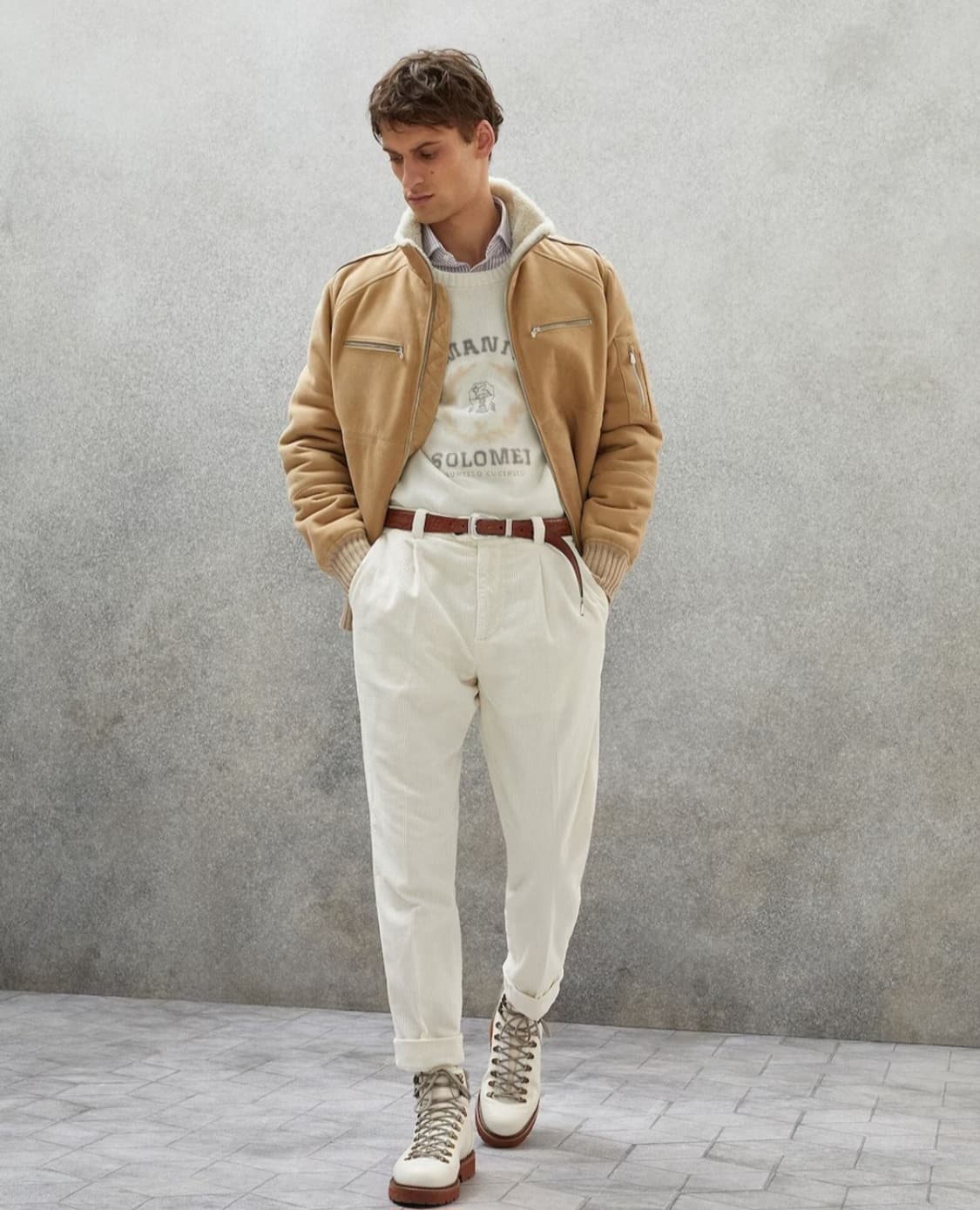 지오다노 웨스턴 레더 브라운 벨트 상품이미지6