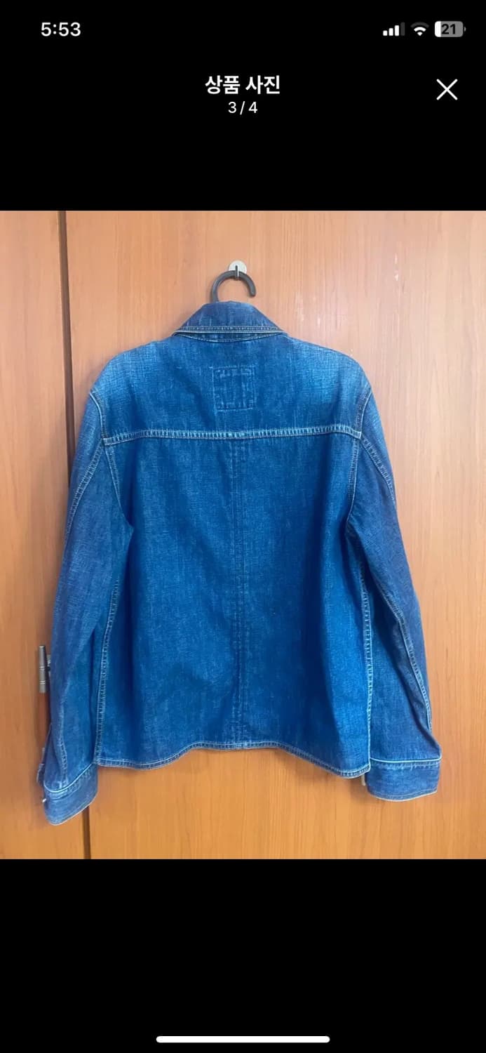 [GAP] 올드갭 집업 데님 자켓 M사이즈 상품이미지3