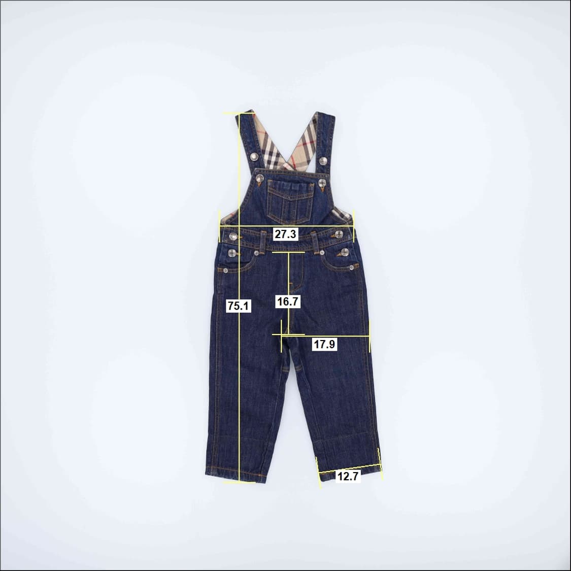 [18M] 버버리 베이비키즈 데님 오버롤 1103HR1 상품이미지8