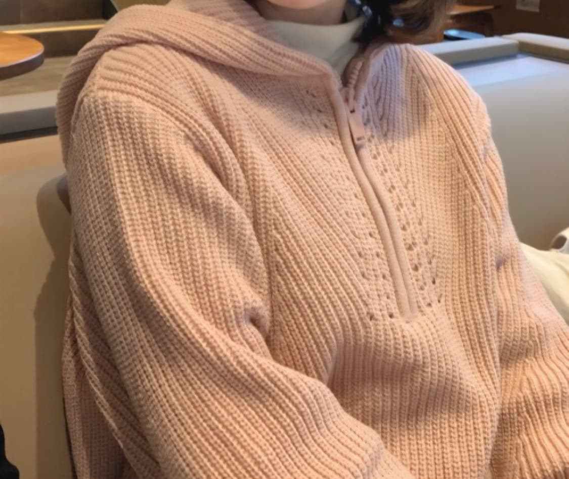 루에브르 니트 집업 (표예진 착용) 상품이미지2