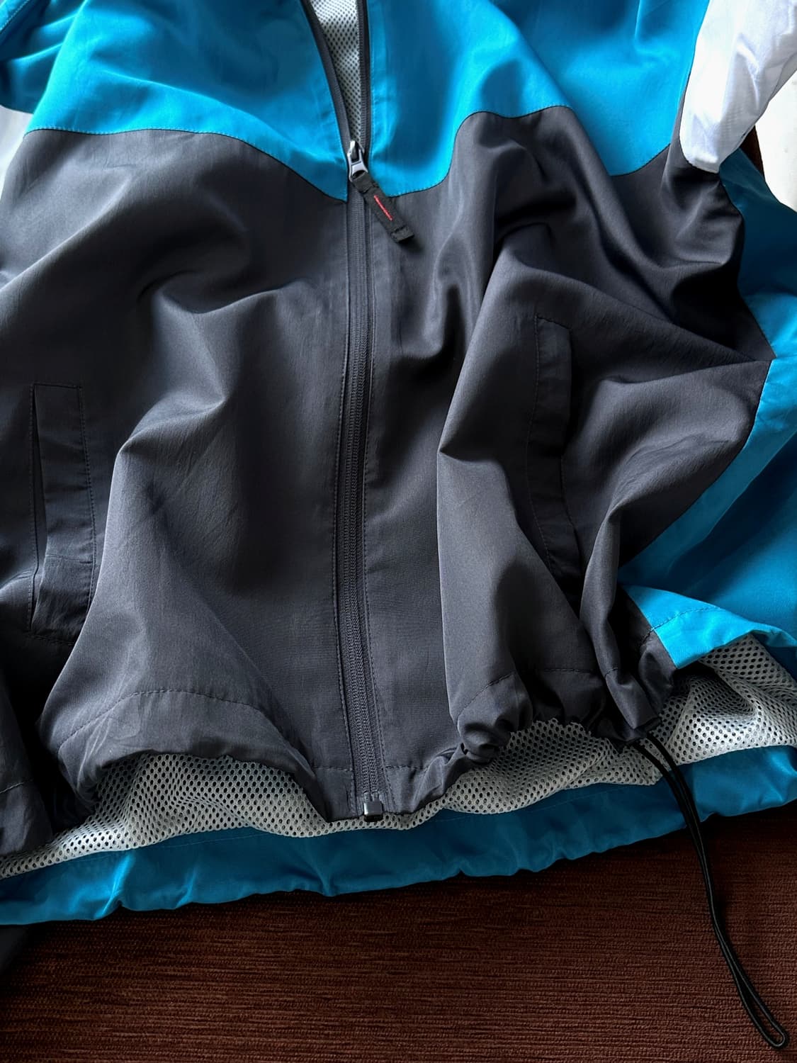 High count fabric panel wind parka 상품이미지3