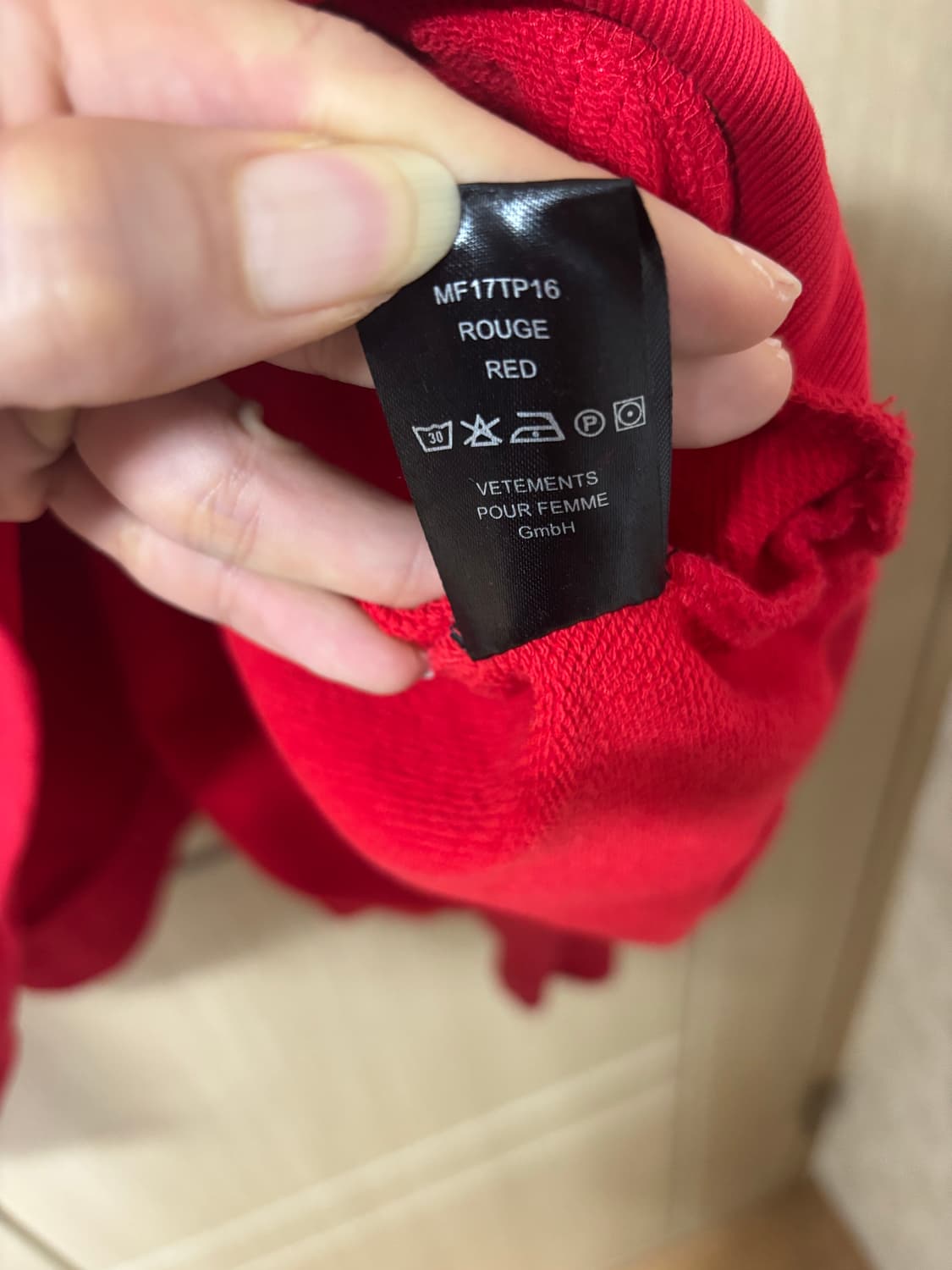 베트멍 레드 프린팅 후드티 상품이미지9