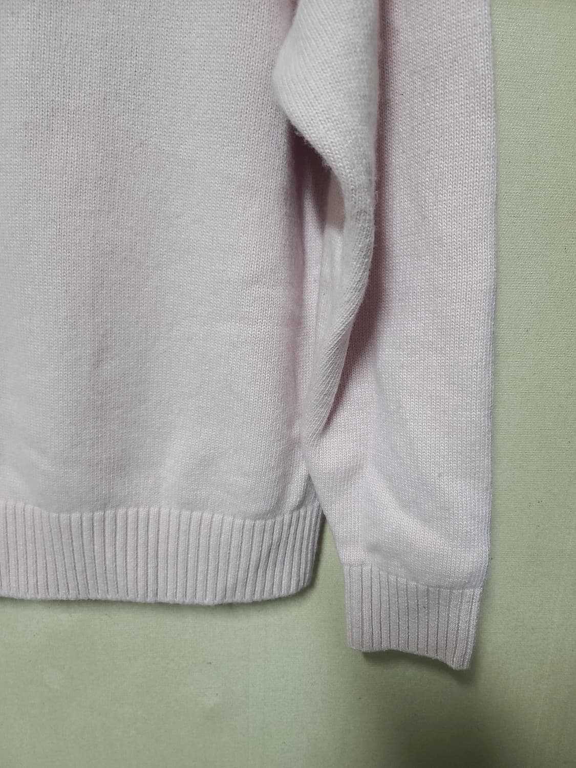 Lee 빅트위치 로고 핑크 니트 상품이미지3