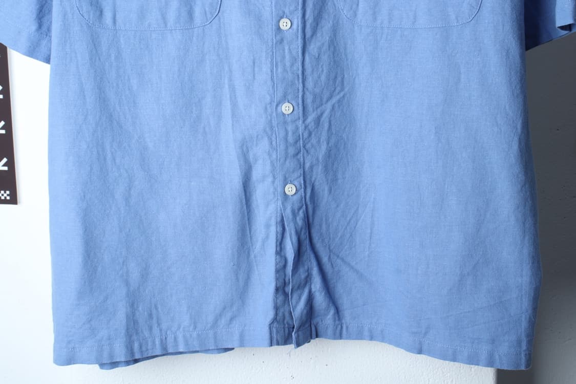 (L-2XL) 제로 반팔 카라 티셔츠 셔츠 남방 연블루-H3H33706 상품이미지4