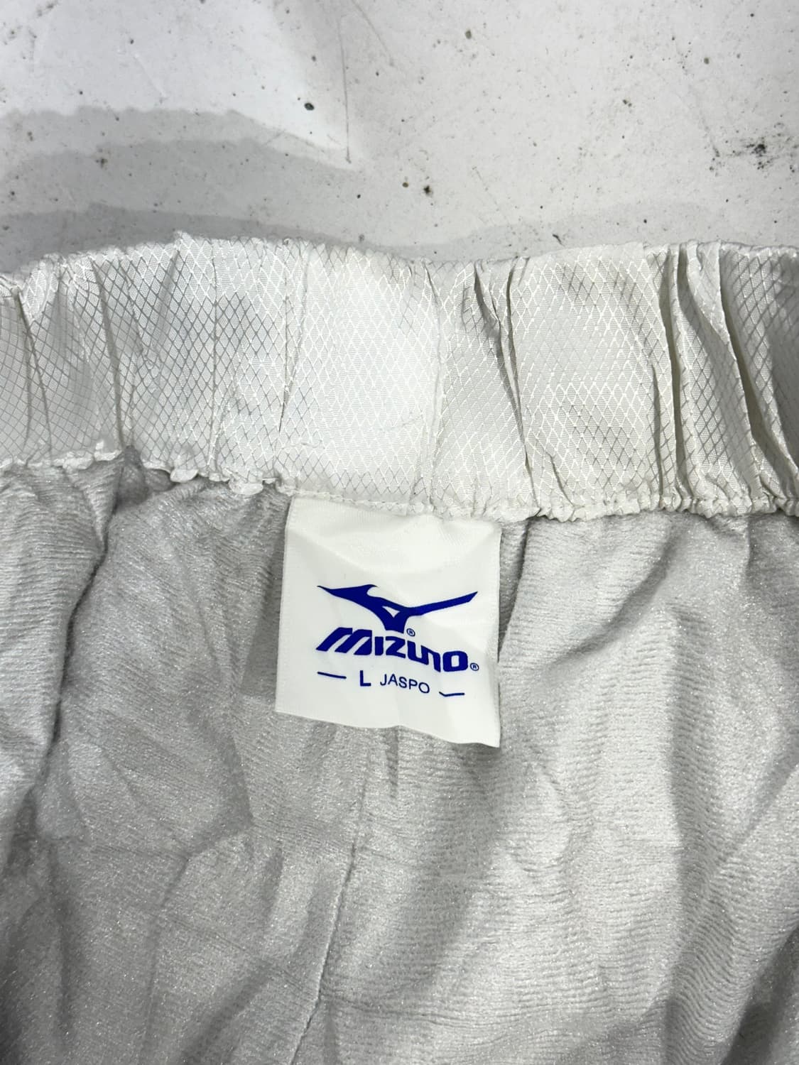 미즈노 화이트 와이드 블랙 사이드 라인 트랙 팬츠 상품이미지7