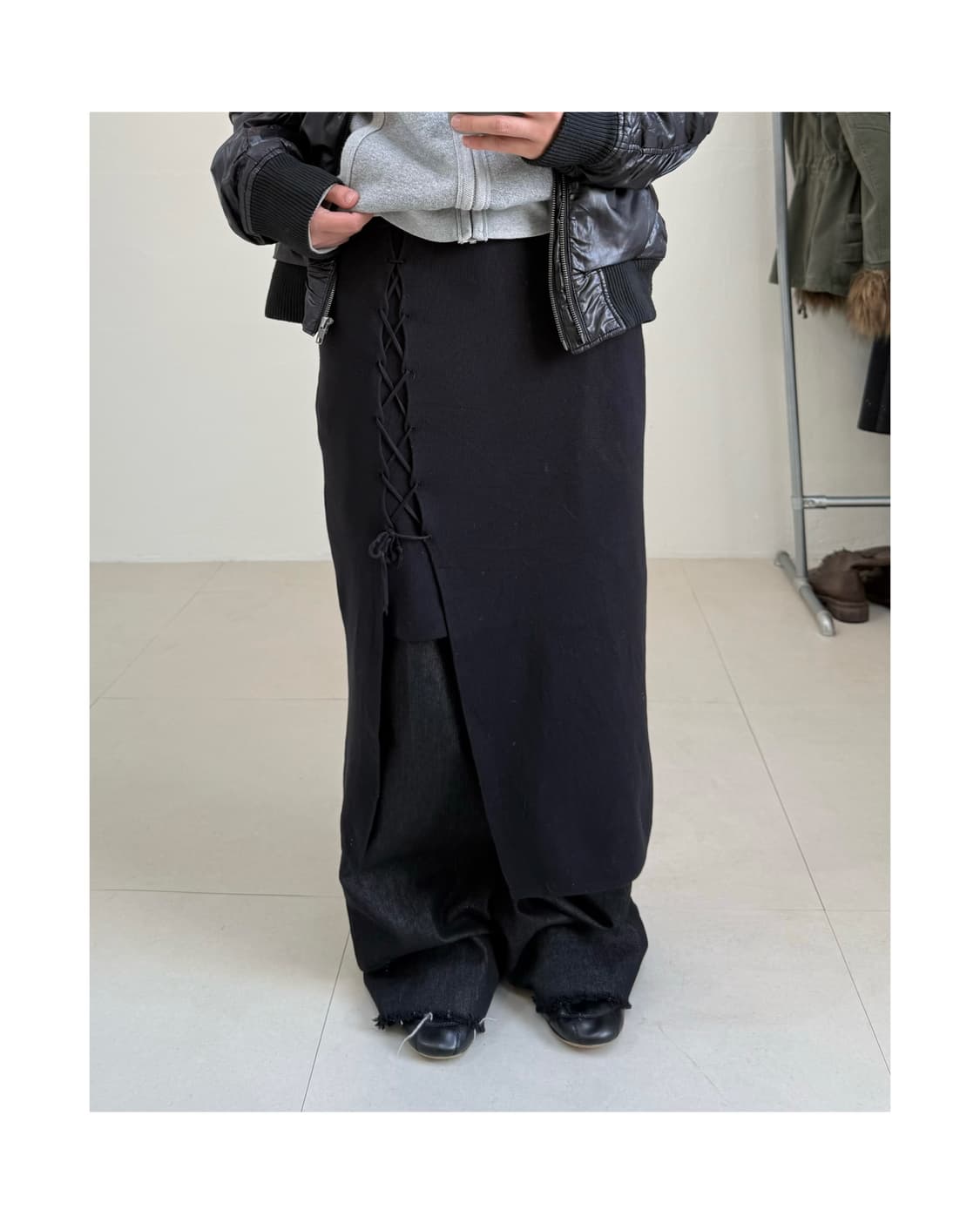 빈티지 레이어드 스커트 상품이미지1