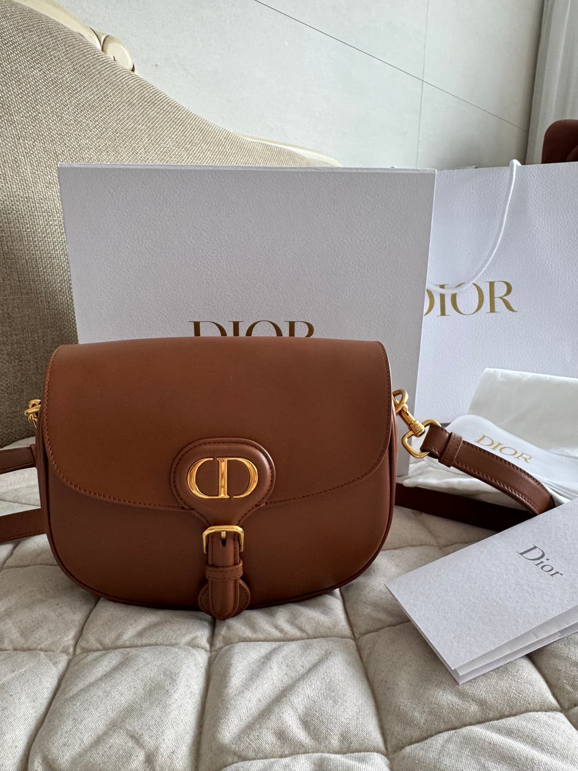 디올 바비백 미디움 브라운 상품이미지1