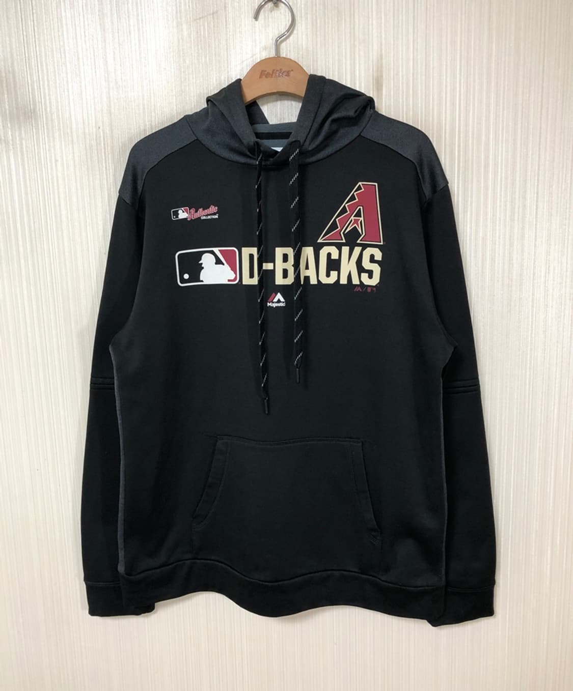 MLB 마제스틱 애리조나 디백스 어센틱 후드티셔츠 M 상품이미지1