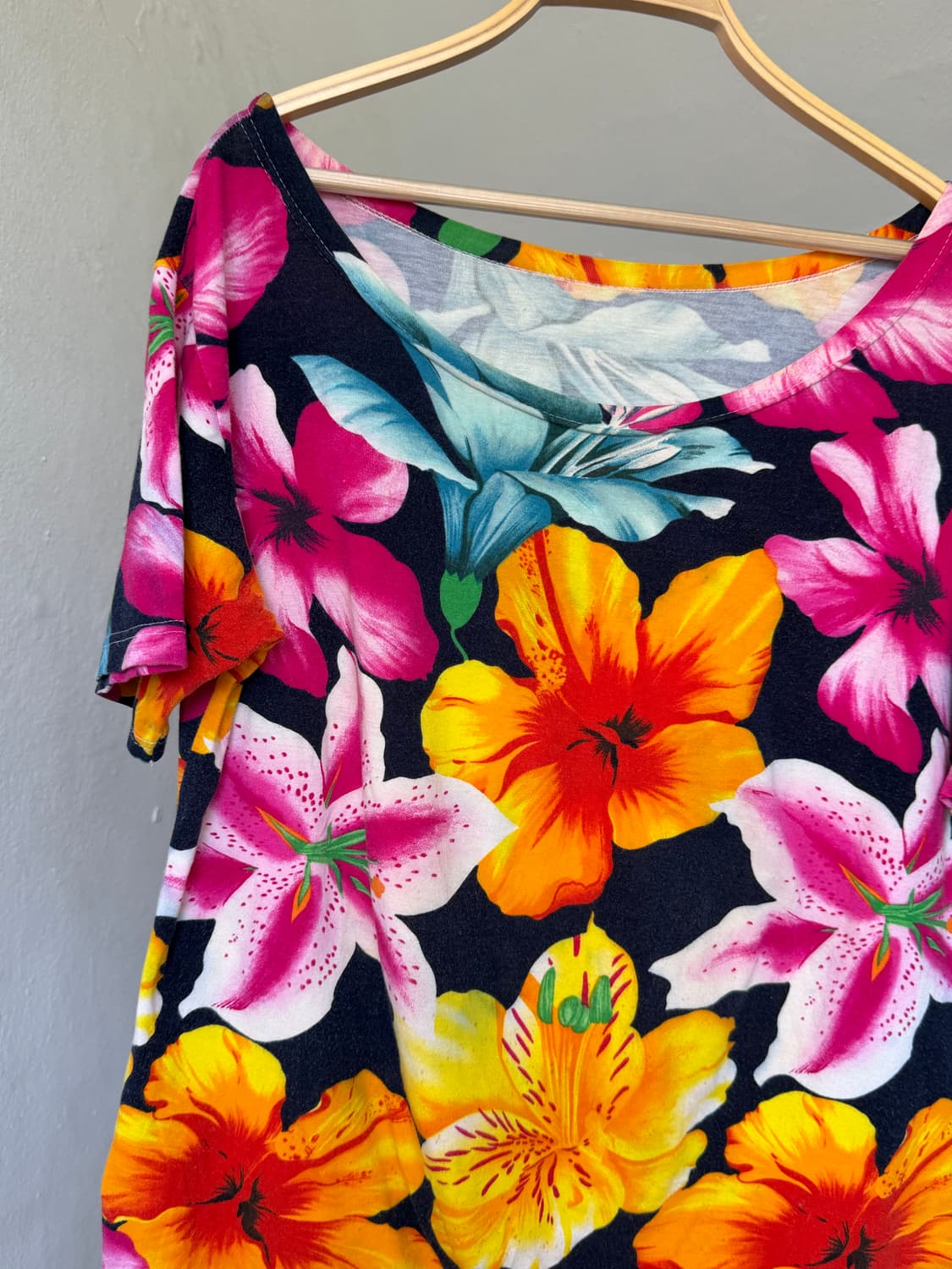 하와이안 플라워 오프숄더 상품이미지2