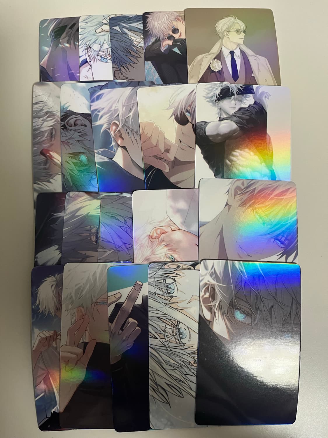 급처분|(주술회전) 고죠 사토루 포카+조각 스티커 세트 상품이미지1