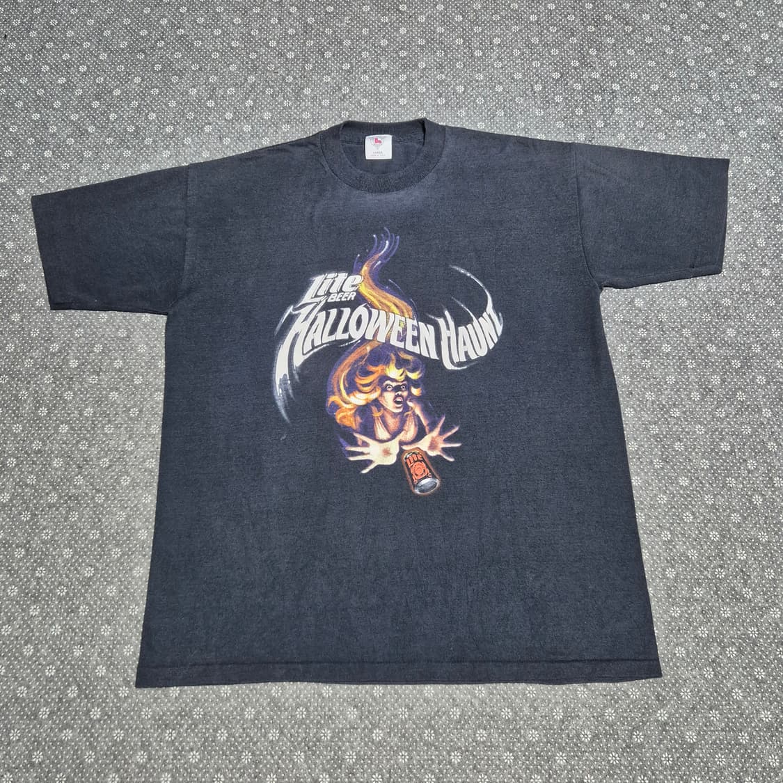 [L]90s US Made 밀러 라이트 할로윈 홍보용 티셔츠 -451 상품이미지1