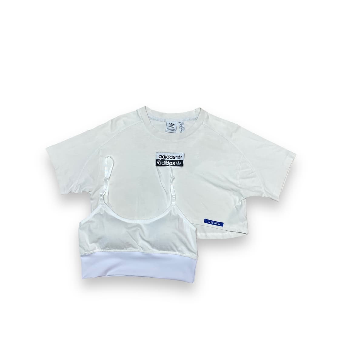 -Adidas Crop & bra top Custom 상품이미지2