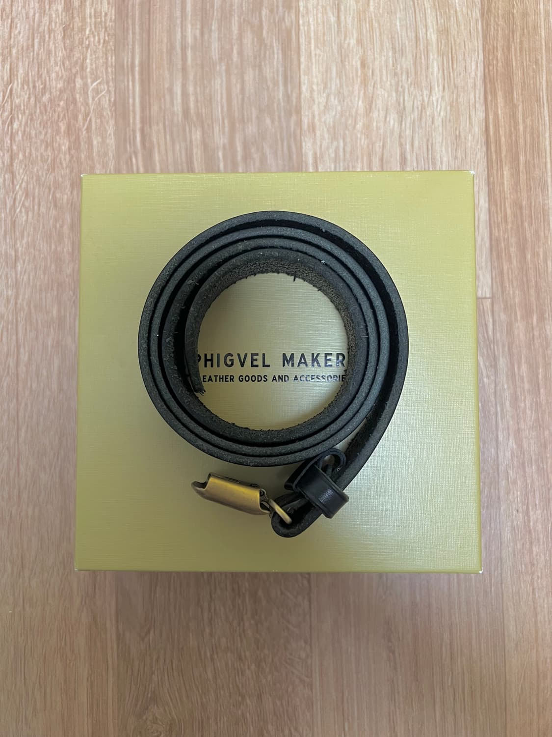 피그벨 히콕 벨트(블랙X황동 / 32사이즈) 상품이미지1