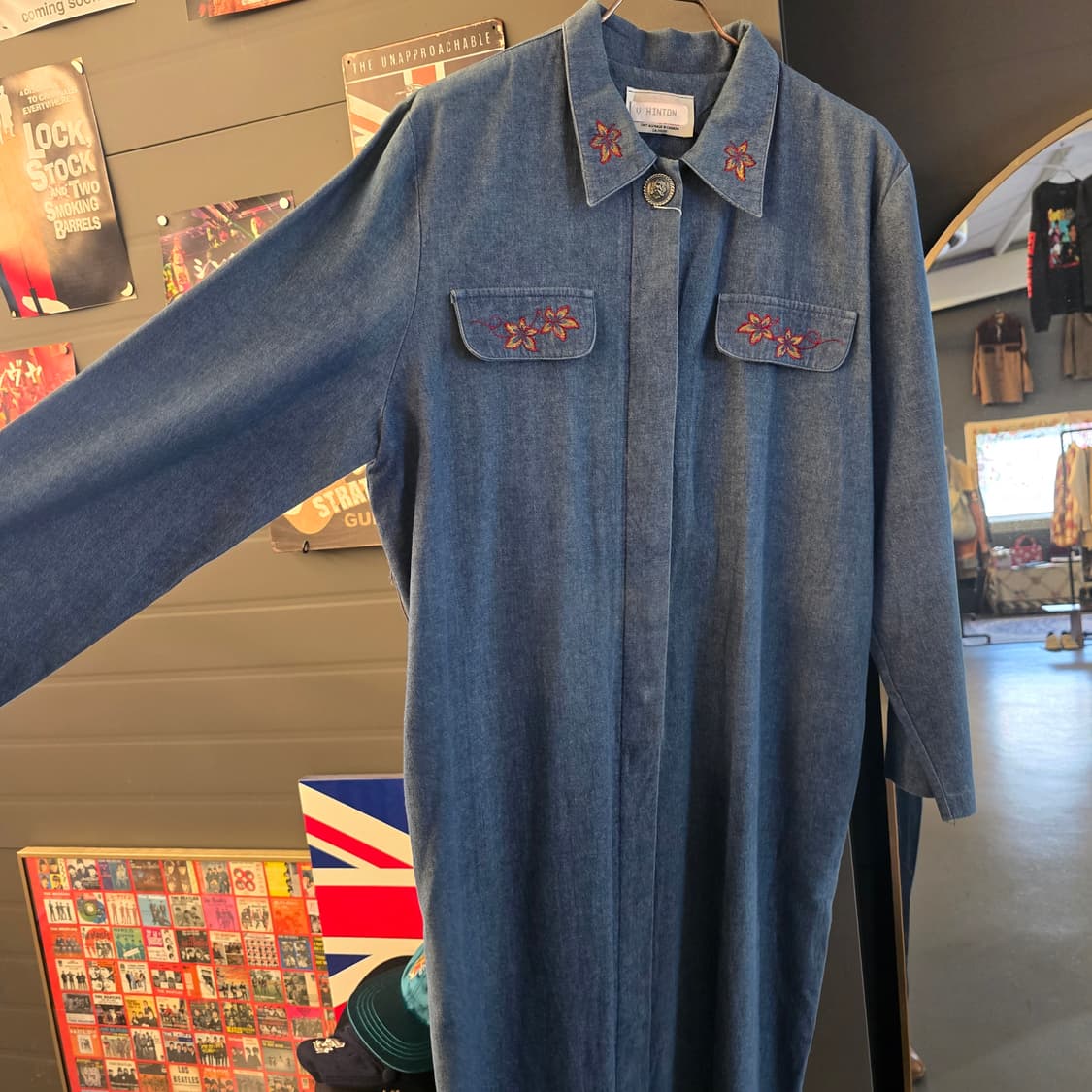 V HINTON 코트 자수 데님 원피스 캐나다 생산  상품이미지3