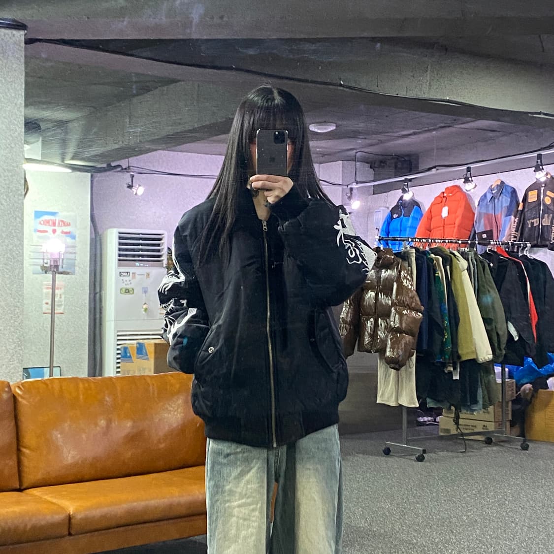 EAST ROAD 용 자수 스카쟌 블루종 항공 자켓 B4164 상품이미지2