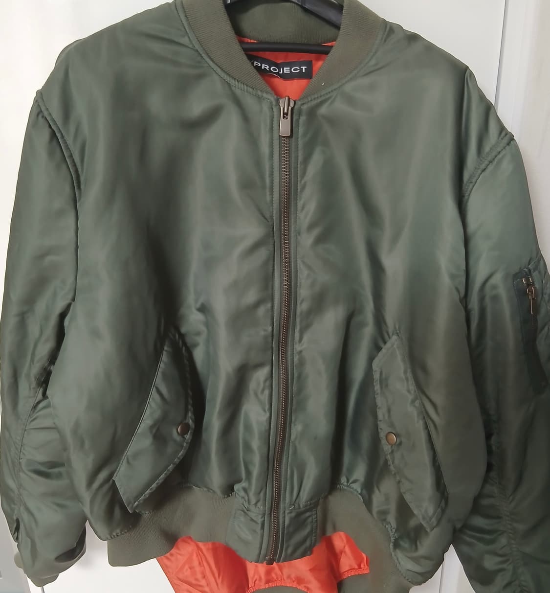 와이프로젝트 비대칭 레이어드 봄버자켓 상품이미지2