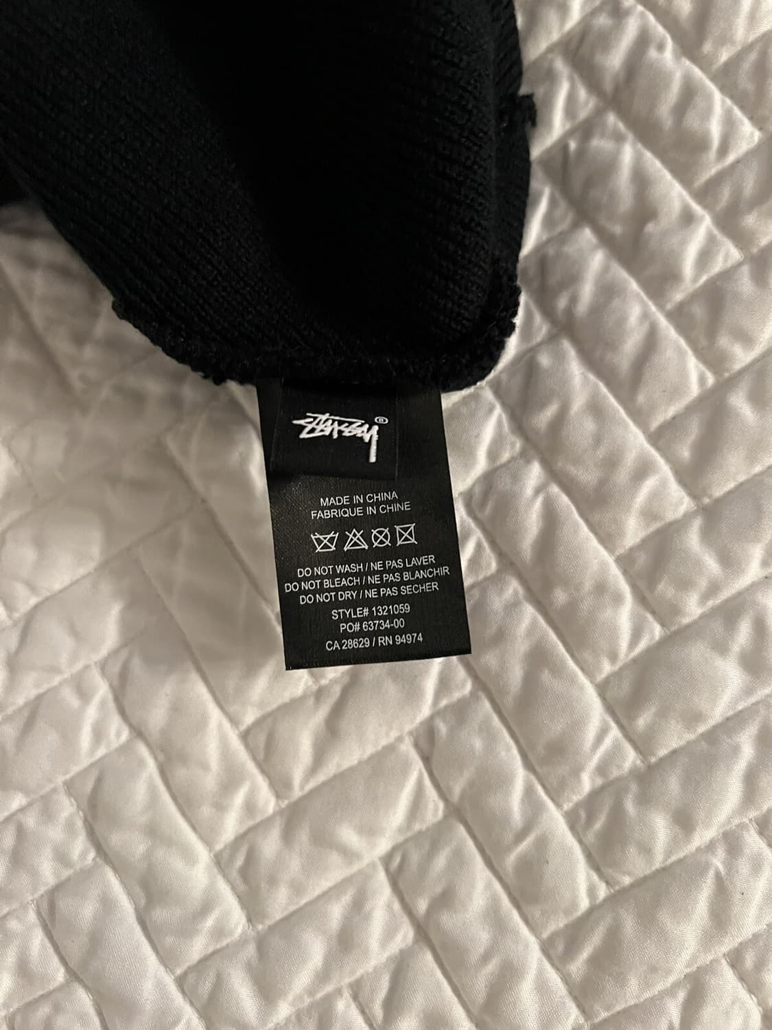 스투시 코퍼레이션 커프 비니 블랙 상품이미지5