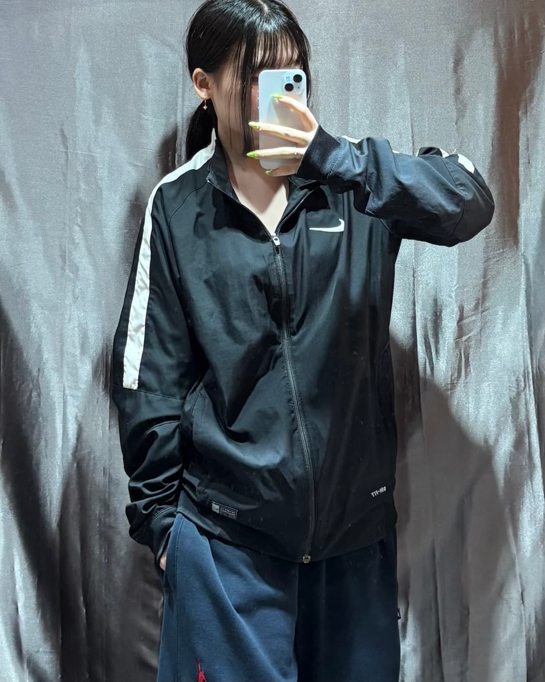 M 나이키 드라이핏 스몰로고 블랙 바막 상품이미지1