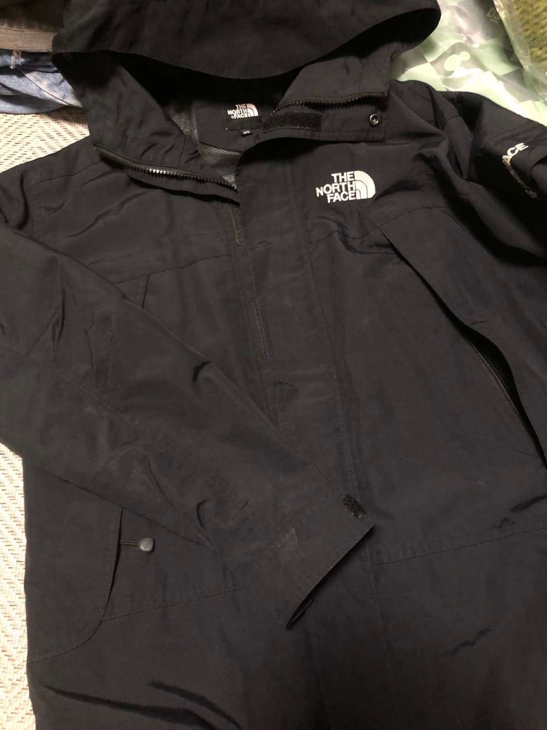 빈티지 노스페이스 블랙 후드바막 상품이미지1