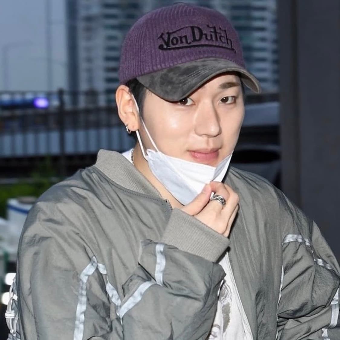 N102 본더치 코듀로이 투톤 볼캡 모자 지코착용 상품이미지2
