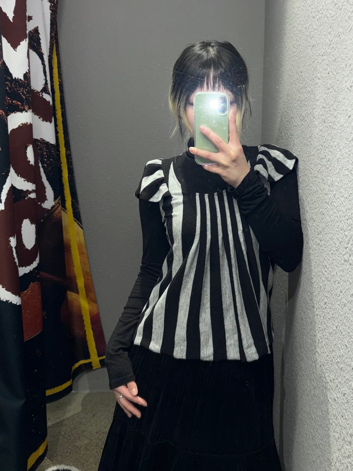 빈티지 스트라이프 레이어드 탑 상품이미지3