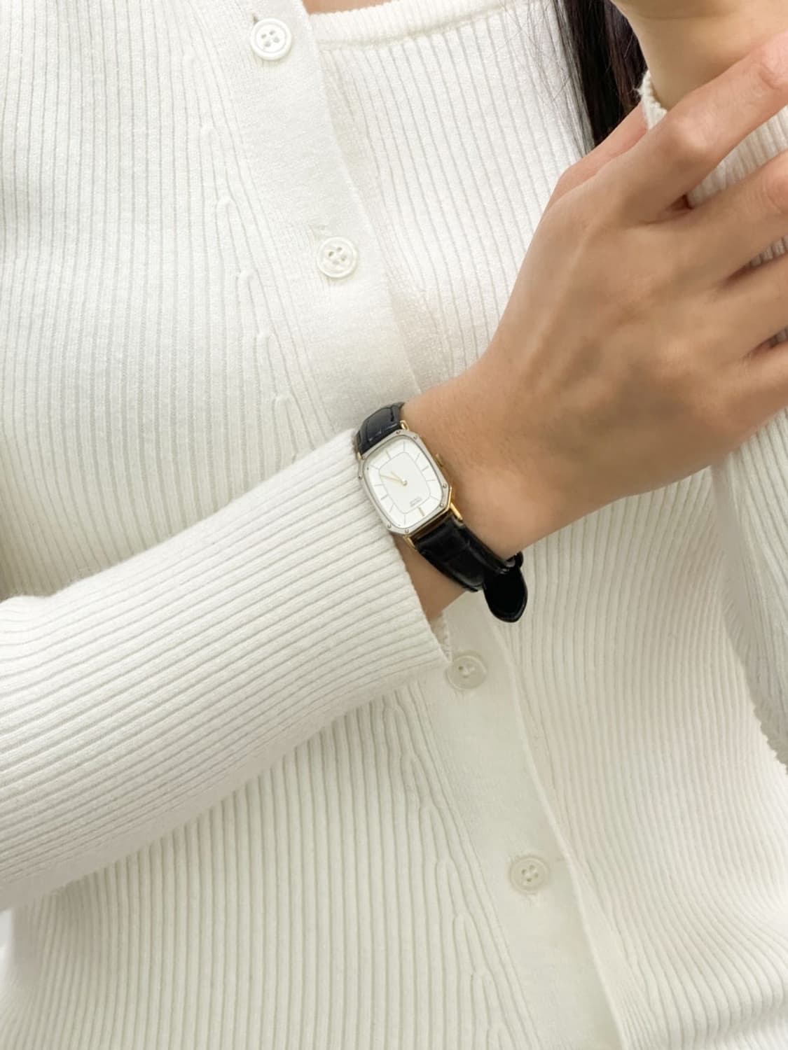 seiko / 세이코 콤비 옥타곤 팔라듐 쿼츠 시계 (하이엔드 무브먼트) 상품이미지10