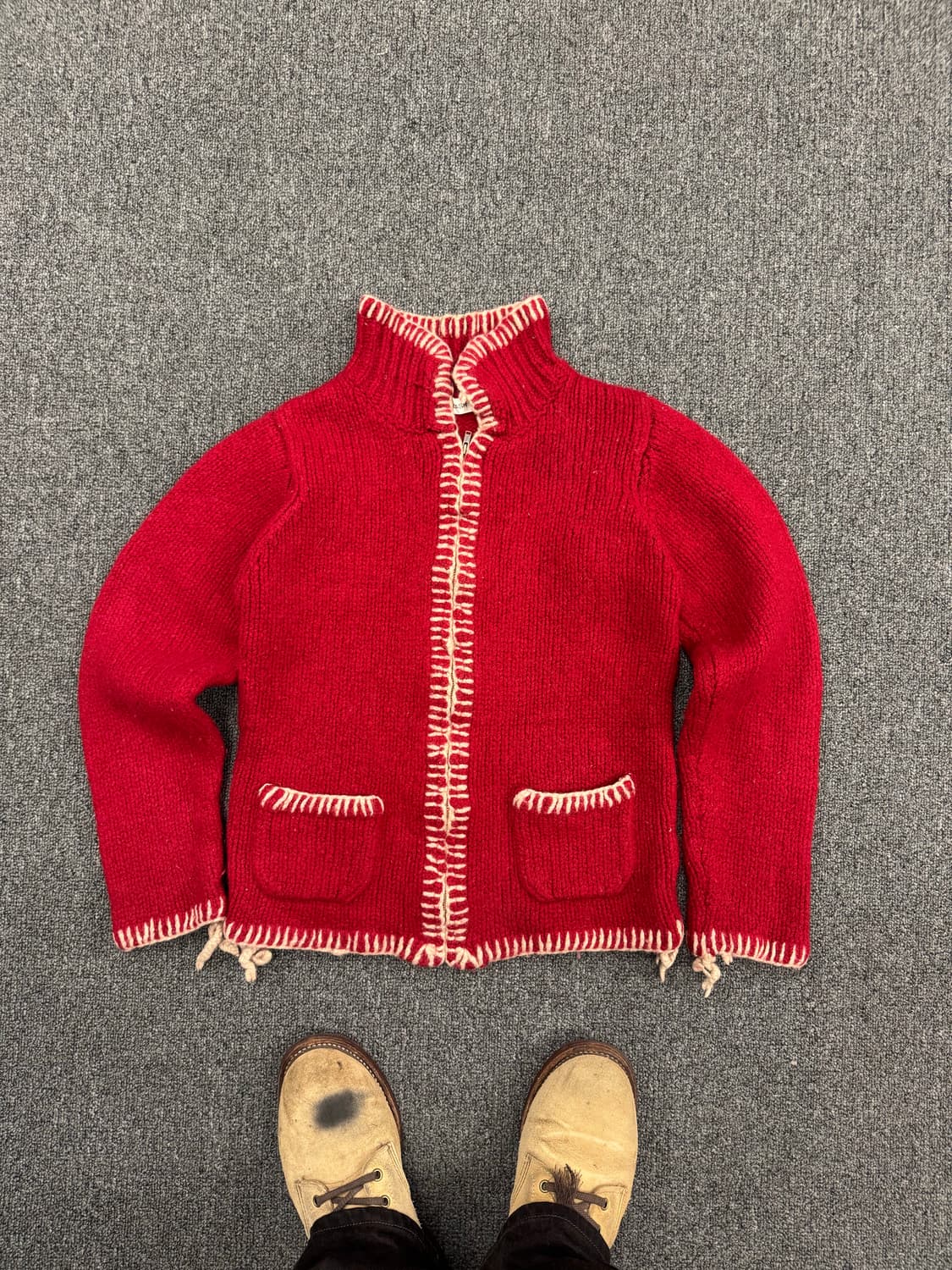 Japanese vintage 여성 니트집업 자켓 상품이미지1