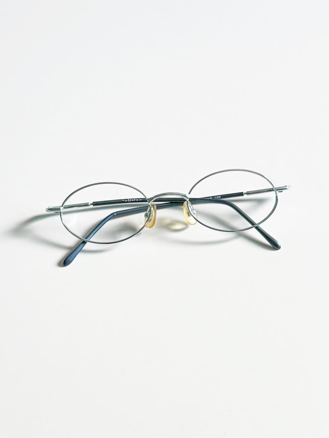 UNIX 슬림 오벌 라이트 블루 메탈 프레임 빈티지 안경 상품이미지1