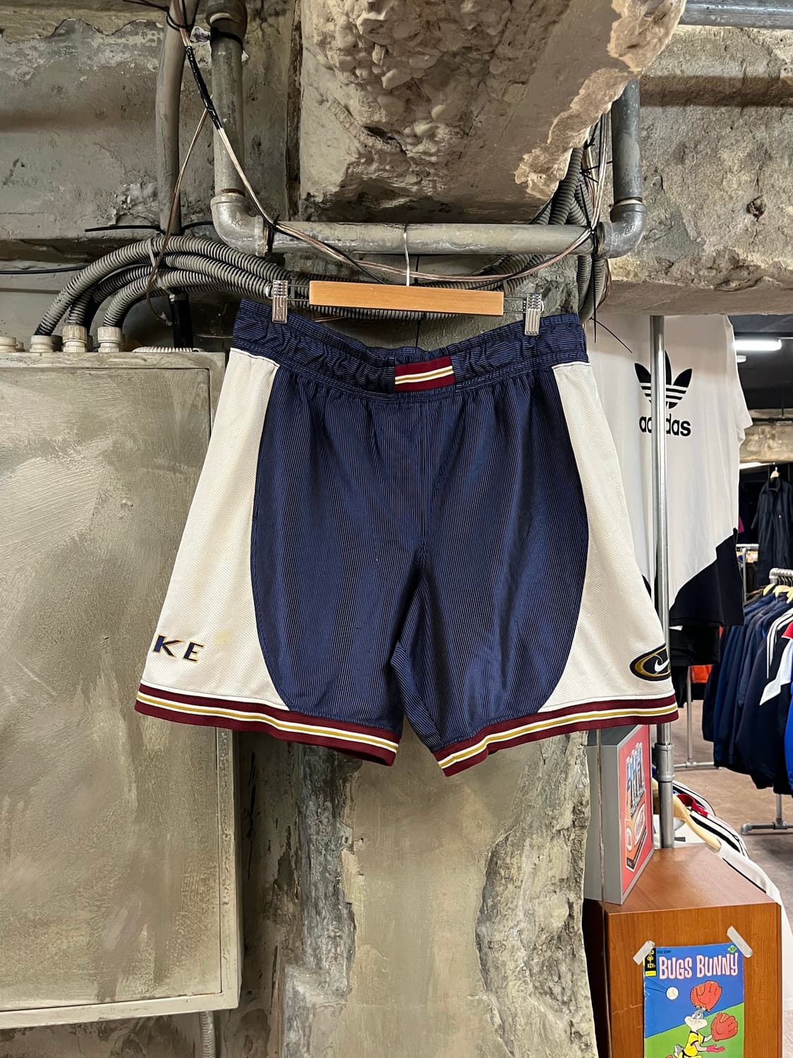 나이키 배색 농구 하프 팬츠 네이비 L #csz2890  상품이미지1