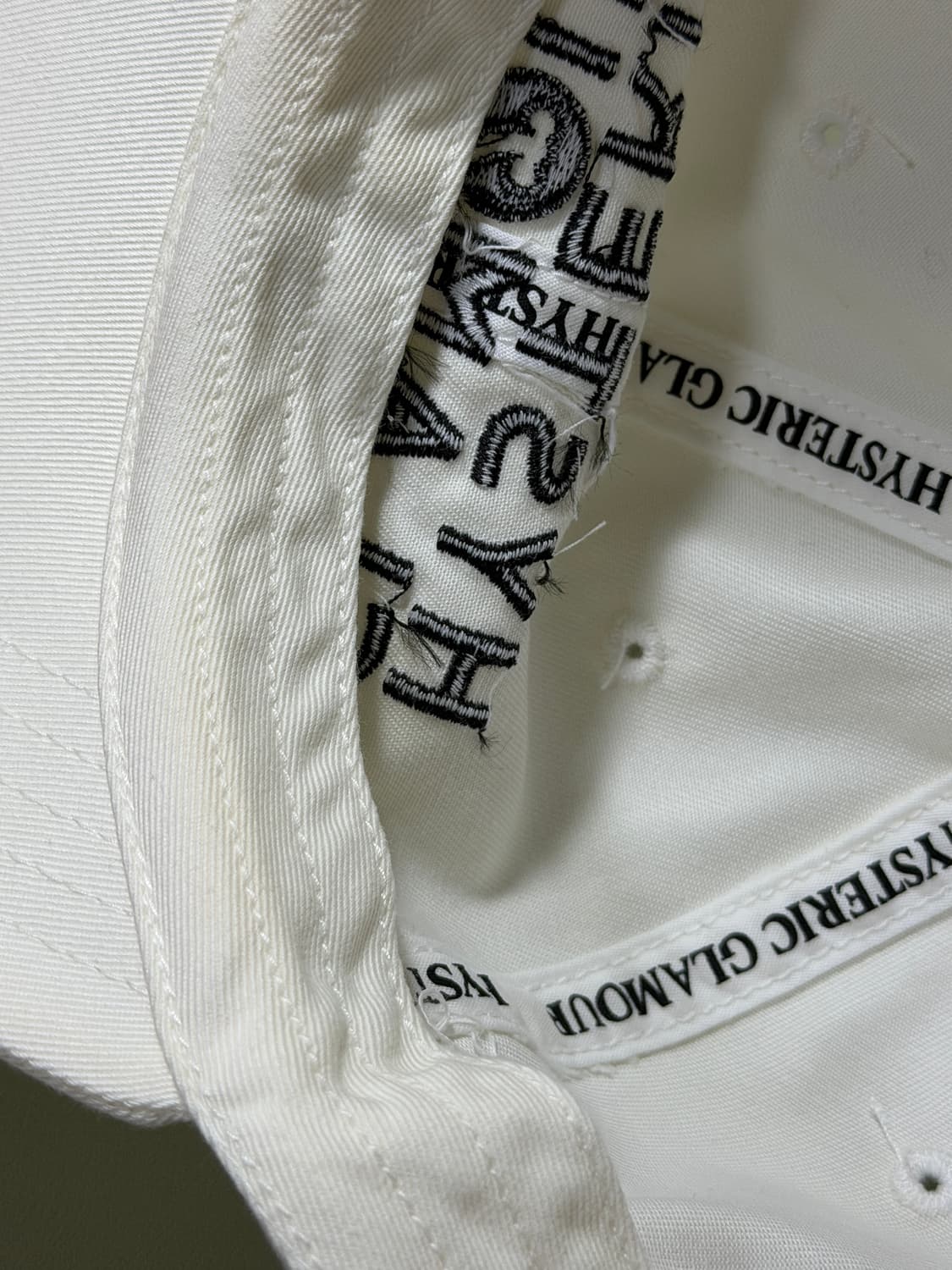 hysteric glamour 히스테릭글래머 캡 모자 화이트 상품이미지6