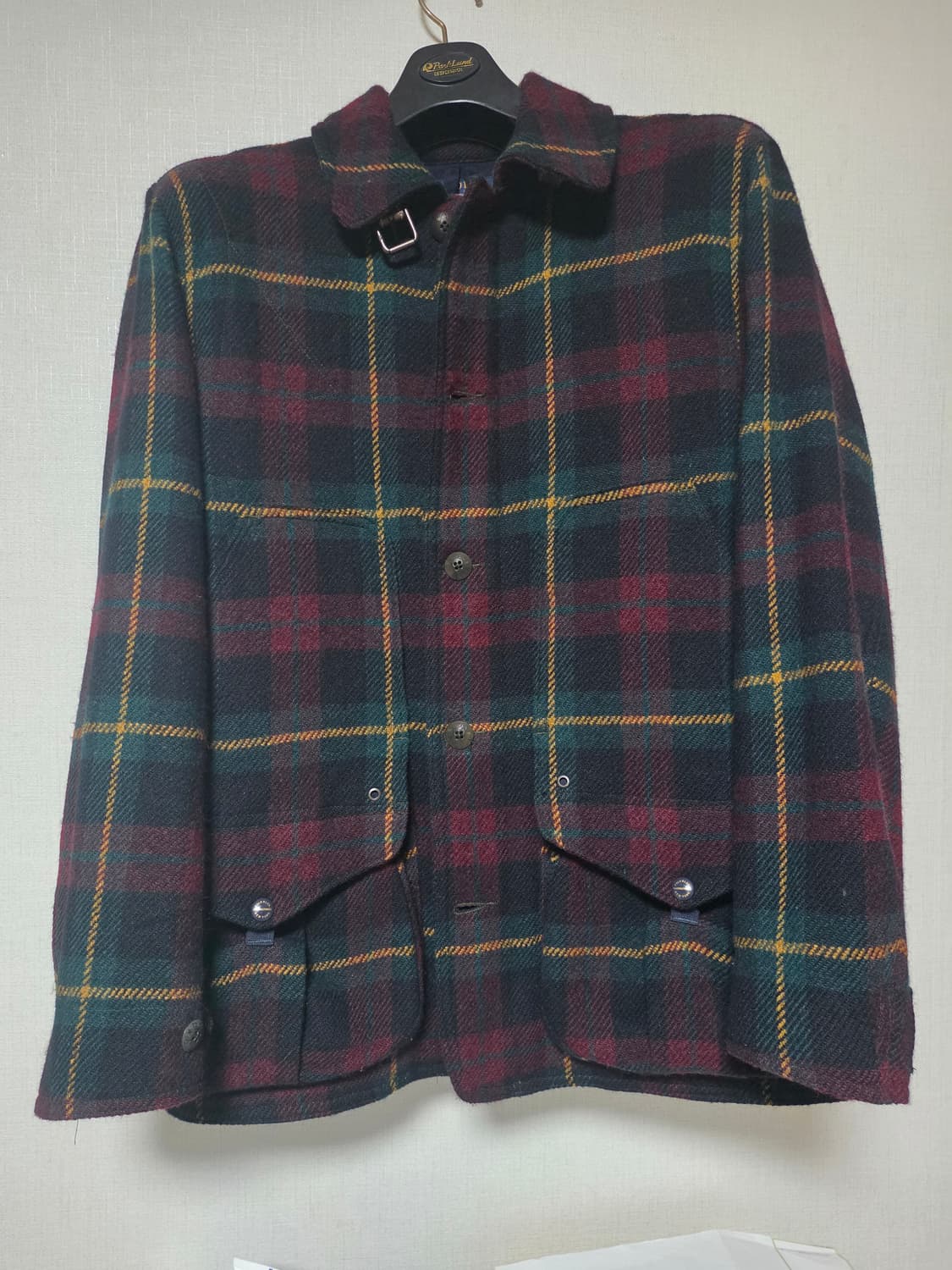 폴로 타탄체크 알파카 헌팅자켓 s사이즈 팝니다 상품이미지1