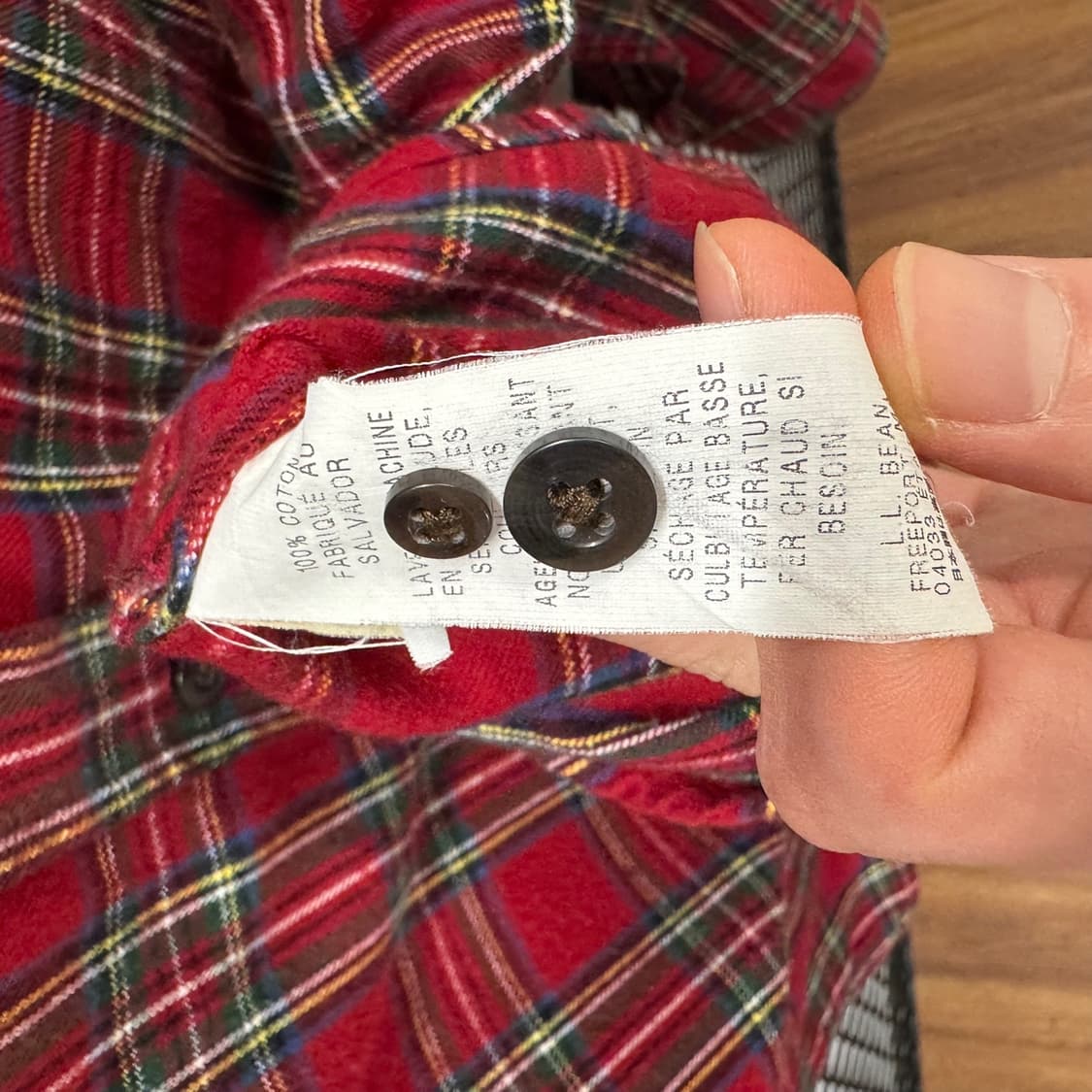 엘엘빈 플란넬 셔츠 체크 패턴 디테일 클래식 레드 상품이미지6