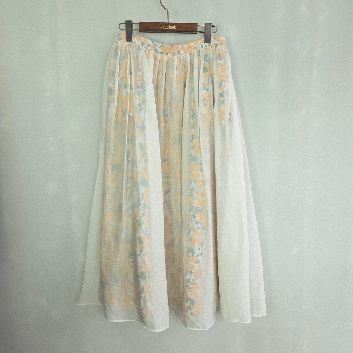 orr 오르 더블 레이어 플로럴 스커트 오렌지 L사이즈 상품이미지2