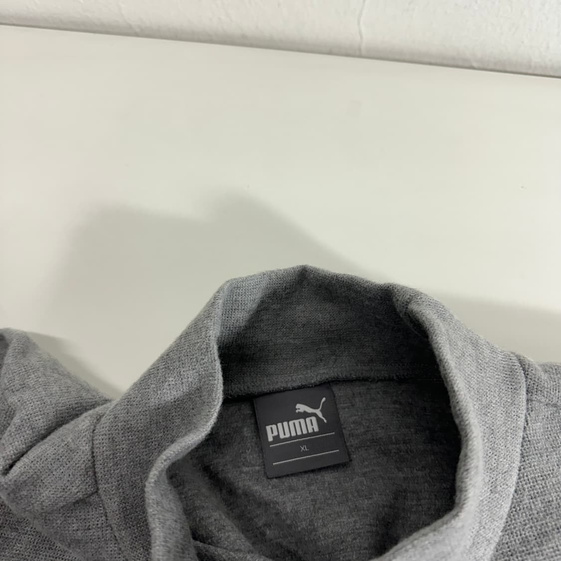 XL 푸마 그레이 반폴라 터틀넥 롱슬리브 상품이미지4