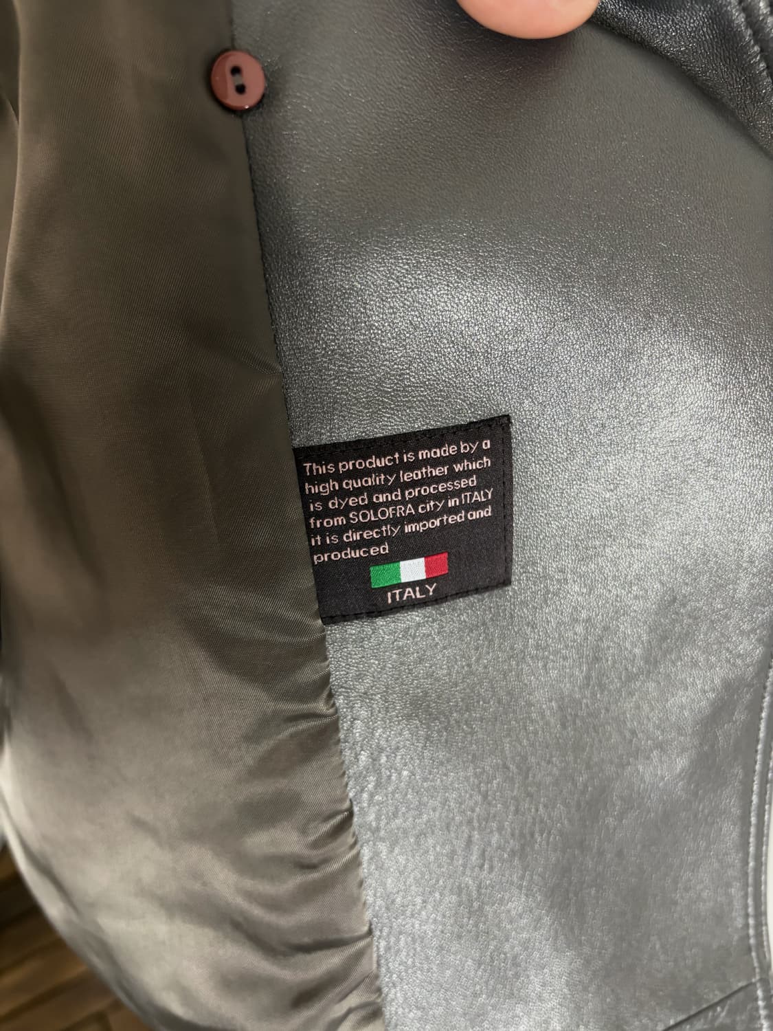 Robo 레더 트렌치 코트 그레이 양가죽100% 상품이미지8