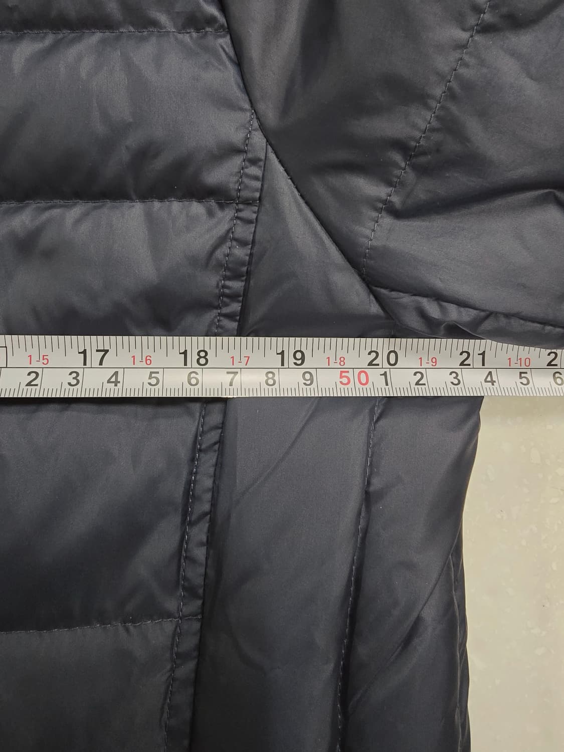 샤트렌 네이비 롱 다운패딩 코트100 상품이미지7