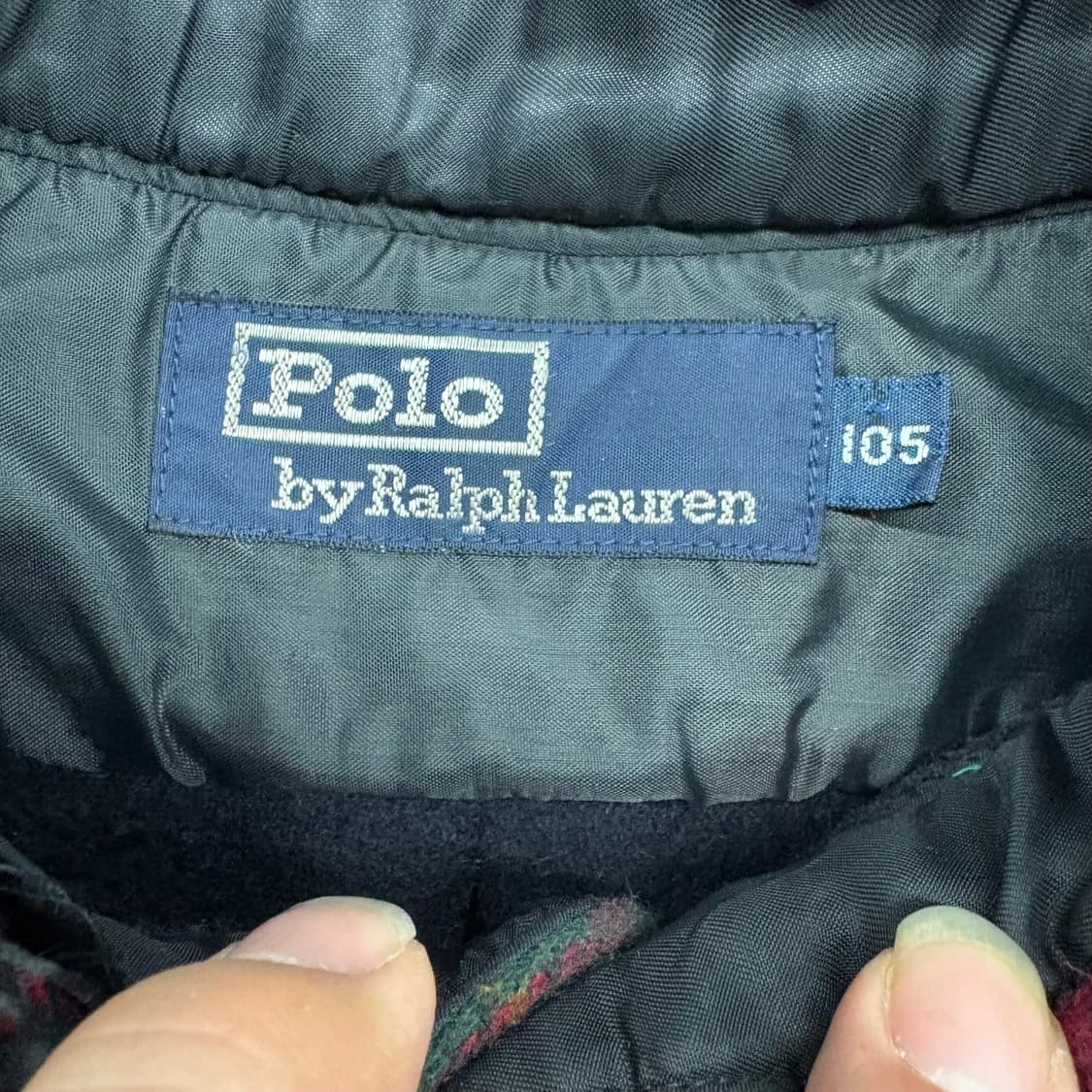 (105)90s polo플란넬체크셔츠 상품이미지4