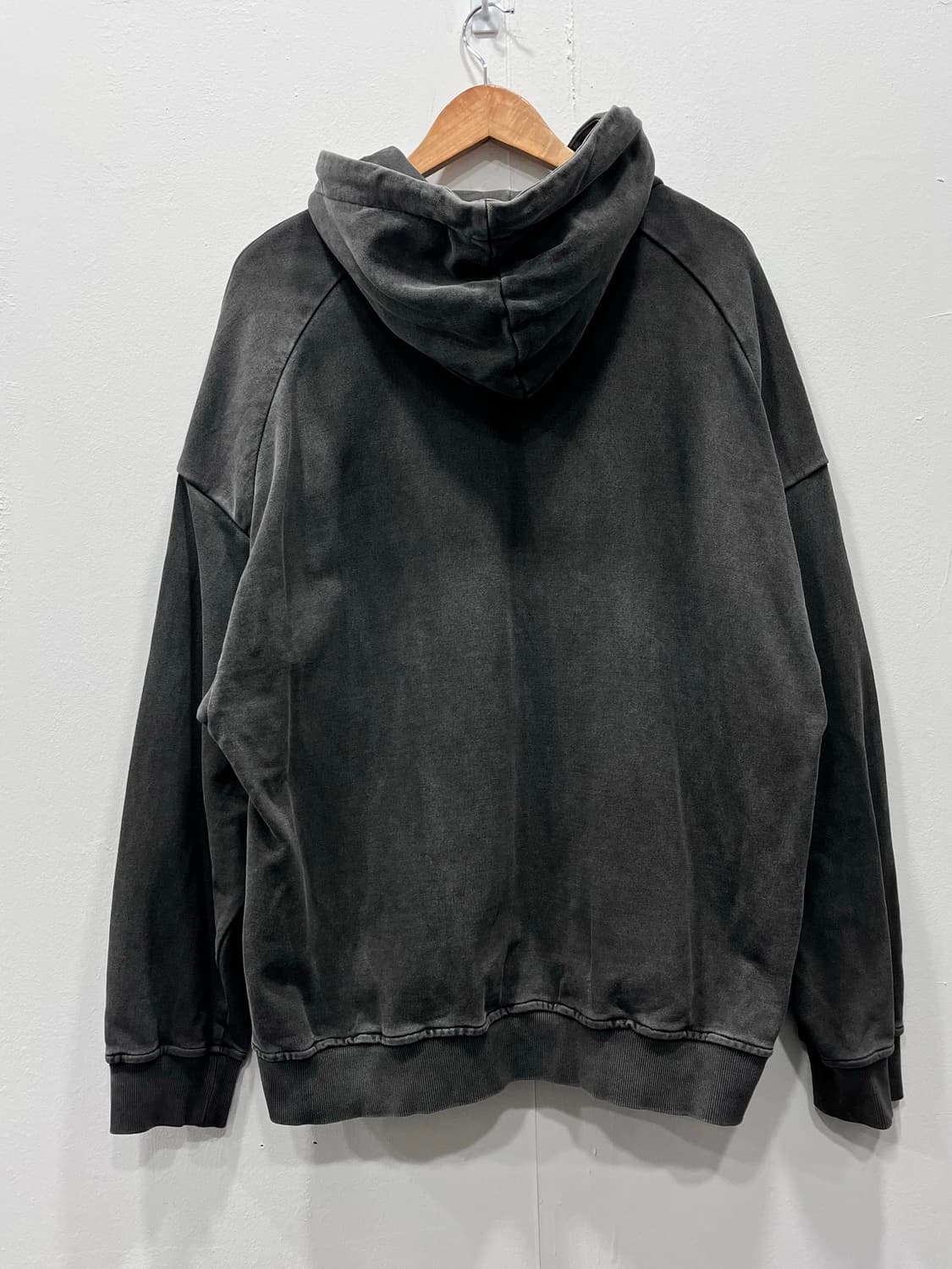 준지 juunj 가먼트다잉 그레이 워싱 후드집업 M 상품이미지5