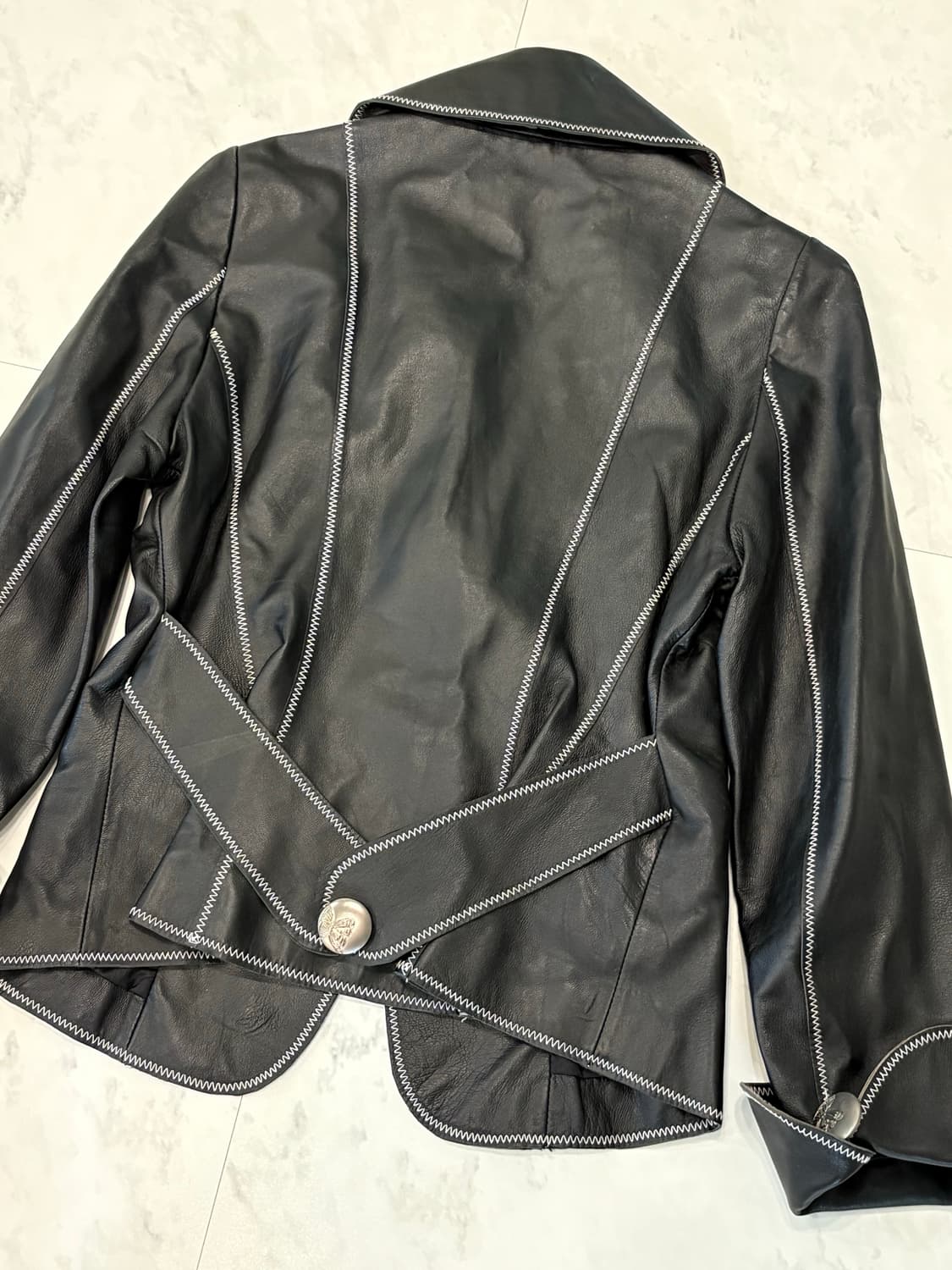 vintage stitch sheepskin jacket 상품이미지6