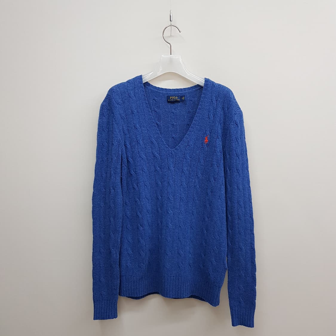폴로 랄프로렌 울 캐시미어 브이넥 니트 M사이즈 상품이미지2